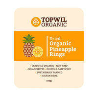 Topwil Organic Dried Pineapple Rings