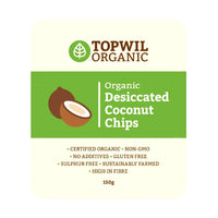 Topwil Organic Desiccated Coconut Chips